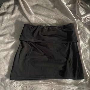 Black mini skirt